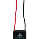Capacitor Cuadrado 12 MF, 370V, 2 Cables