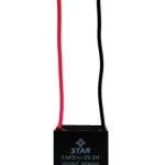 Capacitor Cuadrado 9 MF, 250V, 2 Cables