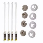 Juego 4 Varillas Suspensión W10780045 Original de 64.5 cm.